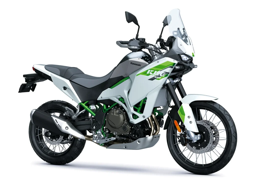 Kawasaki KLE650 SE 2027 v bielej Pearl Blizzard White