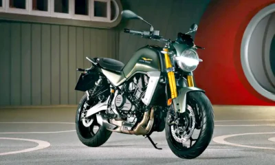 Moto Guzzi The Trip 2027 v zelenej farbe Green Grove spredu